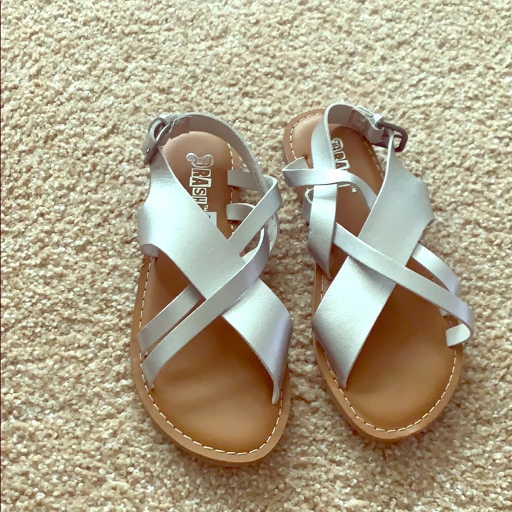 Brash silver sandals